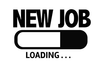 Progress Bar Loading with the text: New Job