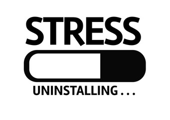 Progress Bar Uninstalling with the text: Stress