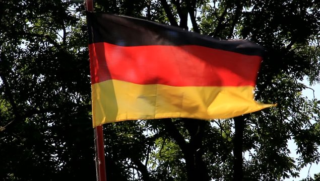 Deutschland Flagge im Wind
 