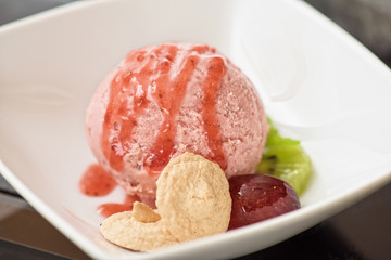 Fruit ice cream