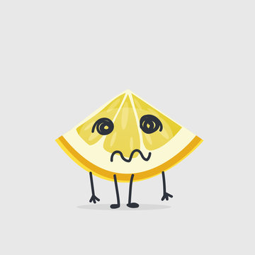 Sad Lemon character