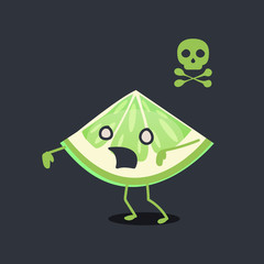 Lemon character: Zombie lemon