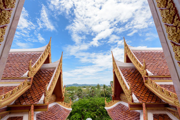 Fototapeta na wymiar Thai style roof