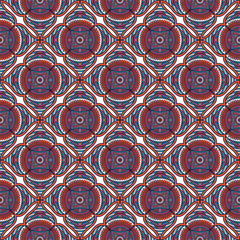 Ethnic floral seamless pattern