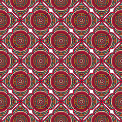 Ethnic floral seamless pattern
