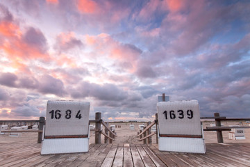 morgens am Strand von Sankt Peter Ording