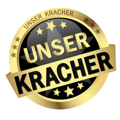 Button with Banner UNSER KRACHER