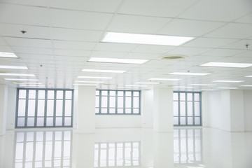 White room and empty space with windows