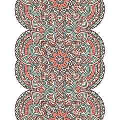 Ethnic floral seamless pattern