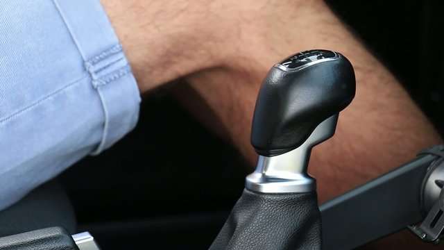 Driver - Driving Car Shifting gears