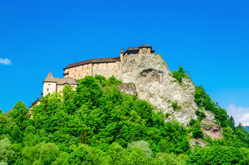 Fototapeta na wymiar Orava Castle beautiful Slovak Hrad, Slovakia