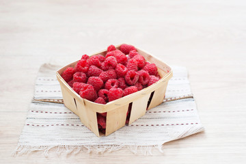 Ripe raspberries