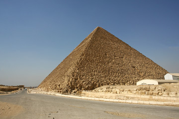 Egypt. Cairo - Giza. General view of pyramids from the Giza