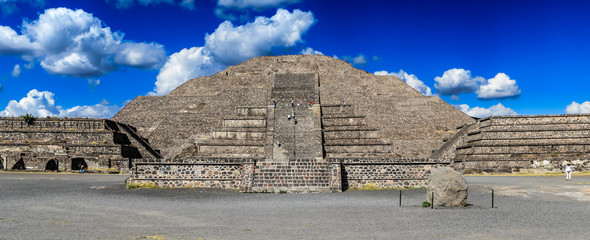 Pyramid of the moon in Teotihuacan, Mexico