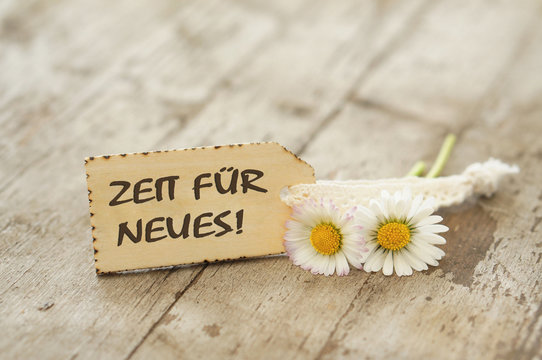 ZEIT F&Uuml;R NEUES!