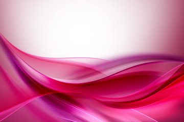 Pink Purple Abstract Waves Background - obrazy, fototapety, plakaty