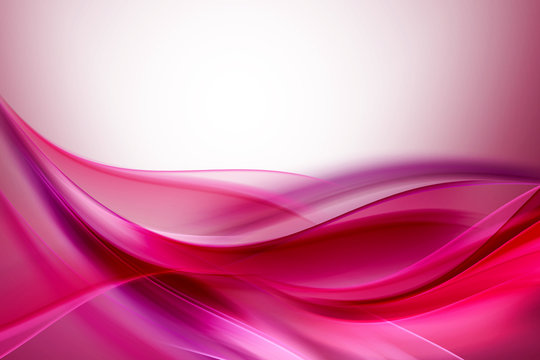 Fototapeta Pink Purple Abstract Waves Background