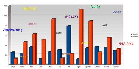 Diagramm - Bilanz und Analyse