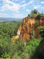 Fototapeta premium Roussillon Ockerlehrpfad