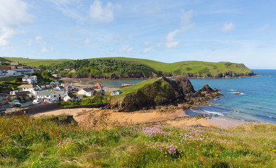 Coast at Hope Cove South Devon England UK 