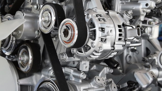 Car engine closeup, Part of car engine