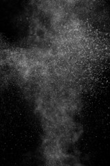 abstract white dust explosion