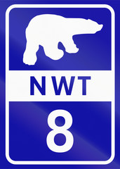 Shield of Northwest Territory highway number 8