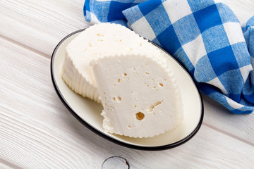 Homemade milk cheese