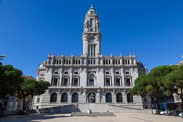 Fototapeta na wymiar Ciity hall of Porto
