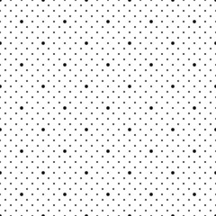 Dots seamless pattern. Monochrome black and white background.