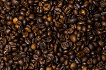 Coffee beans background