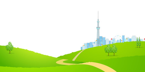Fototapeta premium 東京 風景 背景