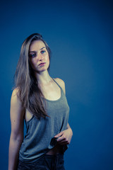 Fototapeta premium Slender Caucasian Female Portrait