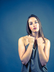 Slender Caucasian Female Portrait