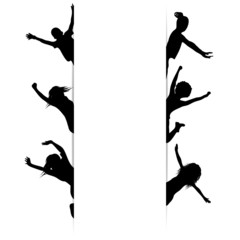 Silhouette kids