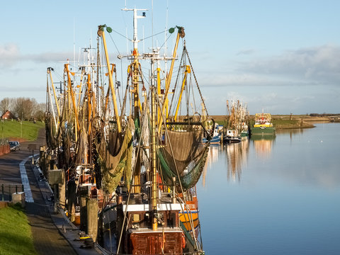 Greetsiel, fishing boats.