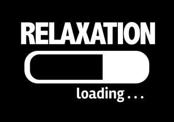 Progress Bar Loading with the text: Relaxation