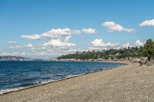 Alki Beach In West Seattle