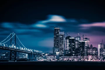 Foto op Aluminium San Francisco Bay Bridge © peterzayda