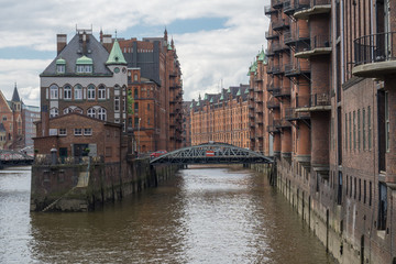 Naklejka premium Deutschland, Hamburg, Hafen, Elbe, Wasser, Norddeutschland, Speicherstadt