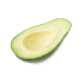 Half of an avacado fruit isolated