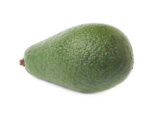 Single ripe avocado fruit isolated