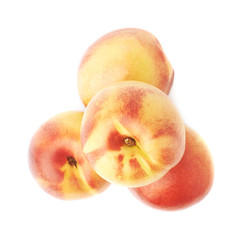 Pile of multiple nectarines isolated