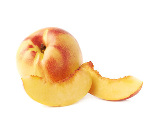 Ripe nectarine fruit isolated