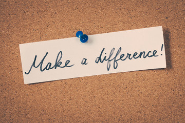Make a difference