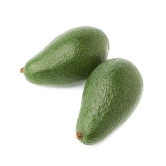 Green avocados composition isolated