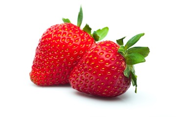 Strawberry, Fruit, Isolated.