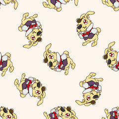 alice in wonderland , cartoon seamless pattern background