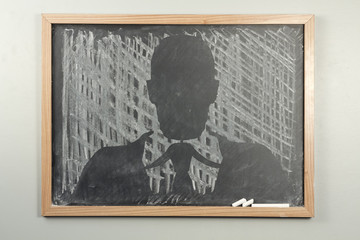 Chalkboard Businessman
