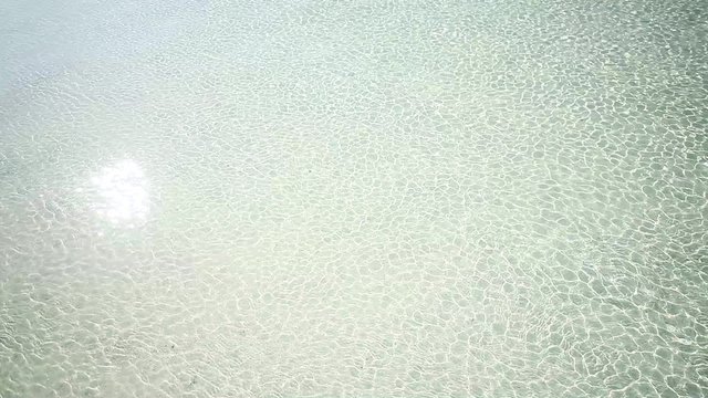 ビーチの波紋